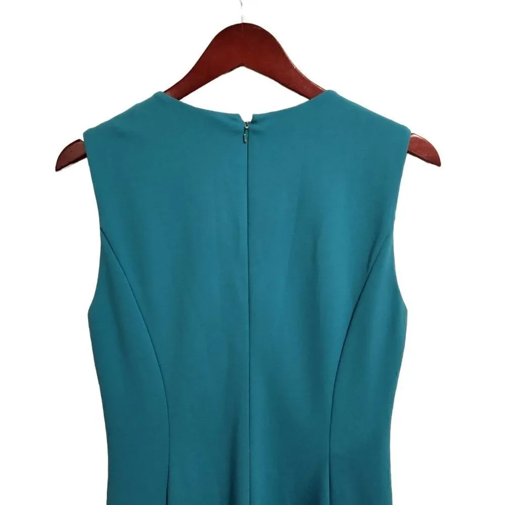 Calvin Klein Flounce Hem Dress Sleeveless Size 10 Blue - Picture 3 of 7